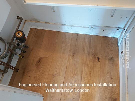 Engineered flooring and accessories installation in Walthamstow 8