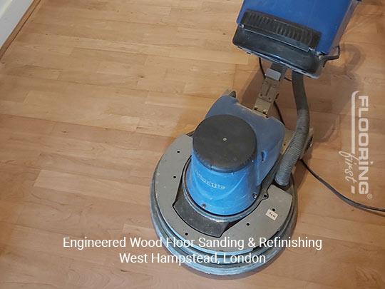 Engineered wood floor sanding & refinishing in West Hampstead 1