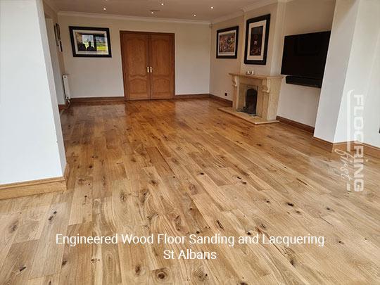 Engineered wood floor sanding and lacquering in St Albans 6