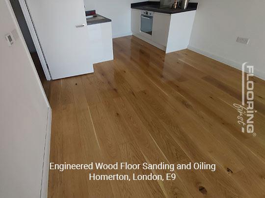 Engineered wood floor sanding and oiling in Homerton 3
