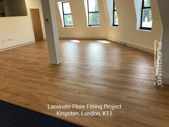Laminate floor fitting project in Kingston