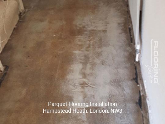 Parquet flooring installation in Hampstead Heath
