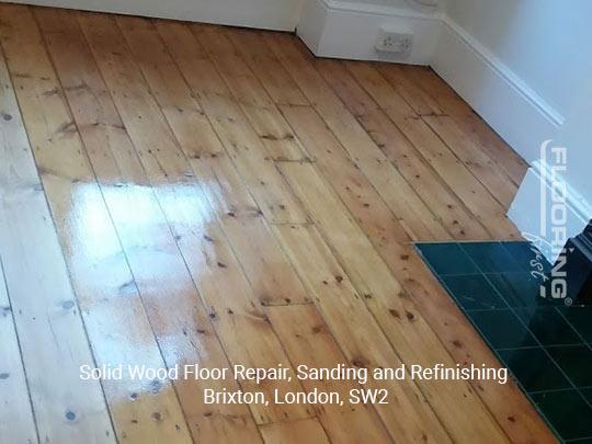 Solid wood floor repair, sanding and refinishing in Brixton 9