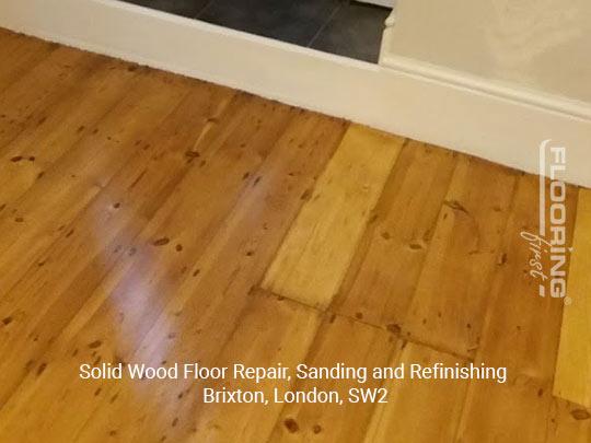 Solid wood floor repair, sanding and refinishing in Brixton 10