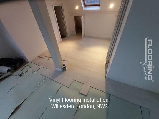 Vinyl flooring installation in Willesden