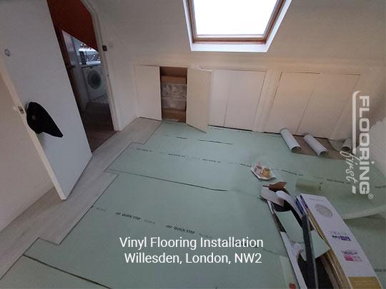Vinyl flooring installation in Willesden 1
