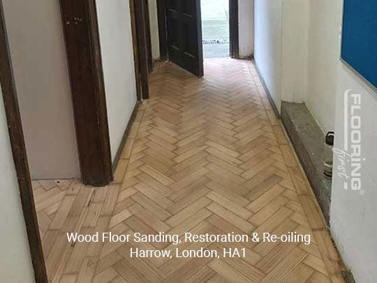 Wood floor sanding, restoration & re-oiling in Harrow 1