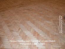 Parquet Sanding and Staining at St Luke Church - Hampstead, London, NW3 - 6