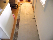 Parquet Repairs - Fireplace Extension 