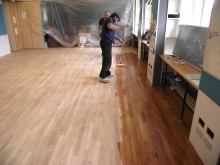 Parquet Repairs - Fireplace Extension 