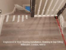 Engineered & vinyl flooring installation, staining & gap filling in Willesden 3