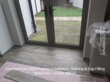 Engineered & vinyl flooring installation, staining & gap filling in Willesden 5