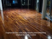 Engineered floor and stairs sanding and refinishing in Elephant & Castle 5