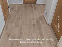Engineered wood floor fitting and sanding in Tadworth 2