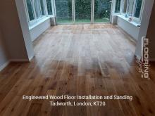 Engineered wood floor fitting and sanding in Tadworth 6