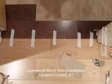 Engineered wood floor installation in Islington 3