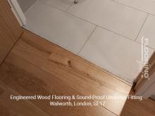 Engineered wood flooring & sound-proof underlay fitting in Walworth 3