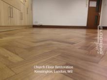 Essex Church in Notting Hill Gate - parquet floor sanding & restoration