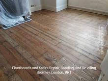 Floorboards and stairs repair, sanding, and re-oiling in Bromley 1