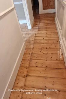 Floorboards replacement, sanding and refinishing in Highbury 6
