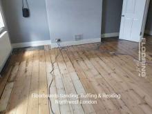 Floorboards sanding, buffing & reoiling in Northwest London 6