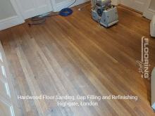 Hardwood floor sanding, gap filling and refinishing in Highgate 7