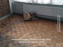 Hardwood sanding, buffing and gap filling in Wandsworth 3