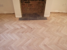 Staining Floor Boards in White Wash 