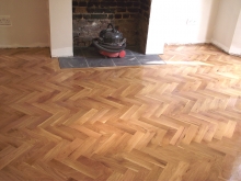 Staining Floor Boards in White Wash 