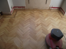 Staining Floor Boards in White Wash 