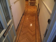 Staining Floor Boards in White Wash 