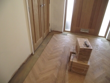 Staining Floor Boards in White Wash 