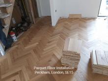 Parquet floor fitting in Peckham 13