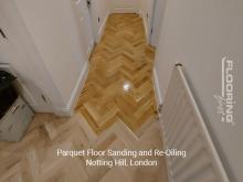 Parquet floor sanding and re-oiling in Notting Hill 4