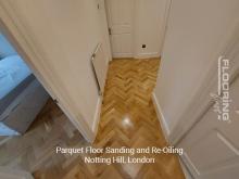 Parquet floor sanding and re-oiling in Notting Hill 5