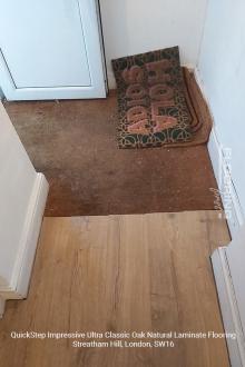 QuickStep Impressive Ultra Classic Oak Natural laminate flooring installation in Streatham Hill 4