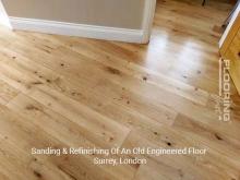 Sanding & refinishing of an old engineered flooring in Surrey 2