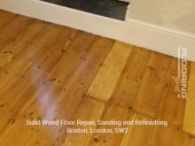 Solid wood floor repair, sanding and refinishing in Brixton 10