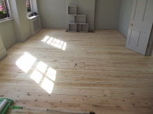 Floor Boards Repairs - Fireplace Extension 