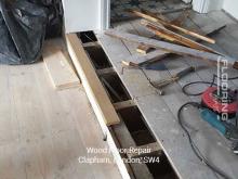 Wood floor repair in Clapham 1