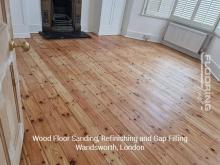 Wood floor sanding, refinishing and gap filling in Wandsworth 2
