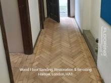 Wood floor sanding, restoration & re-oiling in Harrow 1