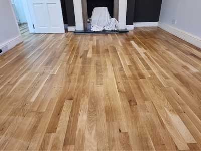 Engineered wood floor repair - after