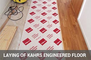 Installation process of Kahrs flooring