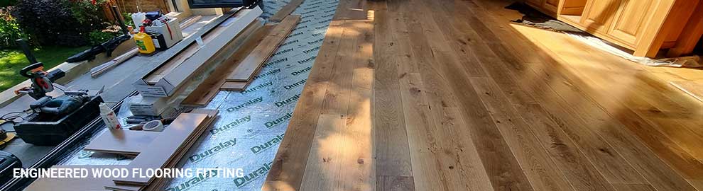 Engineered wood floor installation