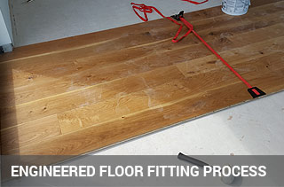 Engineered wood flooring installation