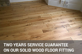 Solid wood installation service with 2 years guarantee