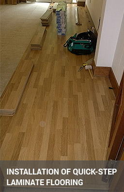 Installation of Quickstep laminate floor