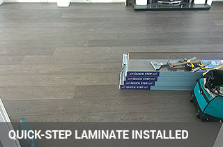Quickstep laminate installed