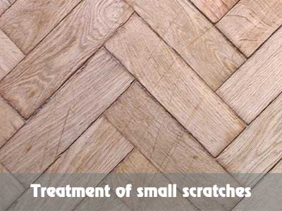 Treatment of small scratches